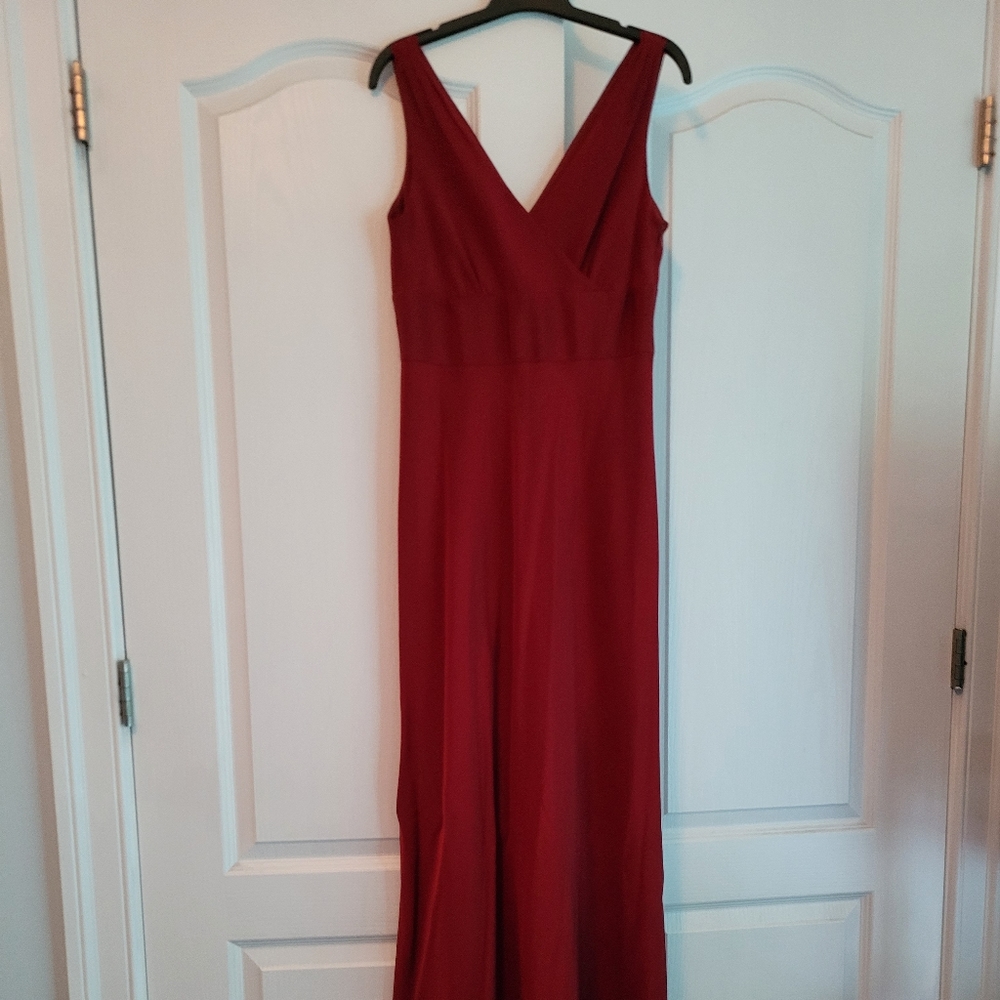 JCrew long red dress